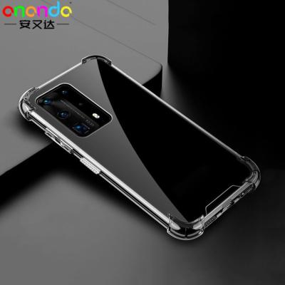 China Ultra Thin/Shockproof Tpu Mobile Phone Case Clear Armor 1.5mm Transparent Soft Back Cover For HUAWEI P40 P40 pro P40 lite for sale