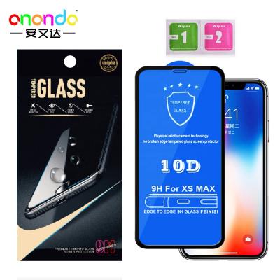 China 10D Mobile Phone Tempered Glass For iphone 6 6s 7 8 XR X XS Max Glass Full Glue Cover Plus Screen Protector Protective Film For iphone 12 13 for sale