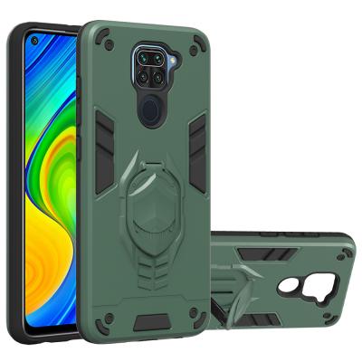 China 2 in 1 Style Protective High Quality Note 9S 8A Note Maker 2 of 8 Pro Case in 1 Bracket Phone Cover Bumper Case for Xiaomi for sale