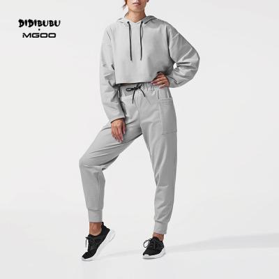 China DIDIBUBU Name Solid Color Breathable Custom Casual Hoodie And Pants Plus Size Sports Wear Set Women Gym Wear Clothes for sale