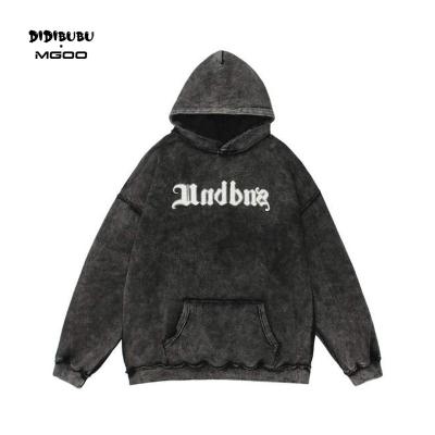 China Skeleton Anti-Wrinkle DIDIBUBU Latest Design Copy Washed Hoodie Printed Hoodies For Men for sale