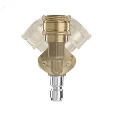 China 3 Angle Different Cleaning Adjustable Joint Adapter High Pressure Spray Nozzle for sale