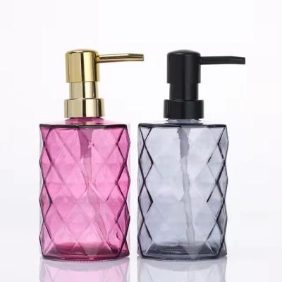 China Wholesale Personal Care Glass Bottle Hand Soap Packaging 330ml Hotel Lotion Hand Wash And Shower Gel Bottle for sale