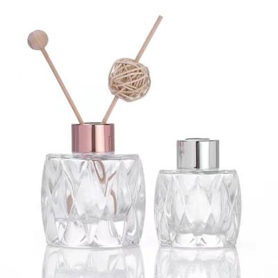 China Personal Care 50ml 80ml Round Luxury Perfume Bottles Empty Glass Perfume Diffuser Aroma Diffuser Bottle for sale