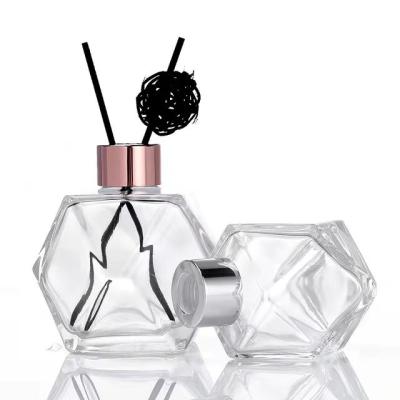 China Wholeaele Reed Diffuser Glass Bottle Personal Hexagon Glass Reed Diffuser Bottle Glass 100ml 200ml skincare for sale