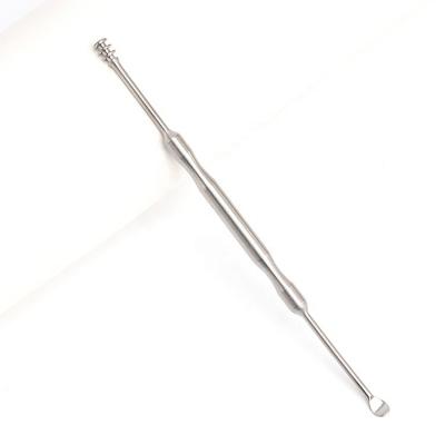 China 2Cr13 Stainless Steel Dual Ended Spiral Earpick Wax Tool Removal Personal Care Cleaner Cleaner Earpick for sale