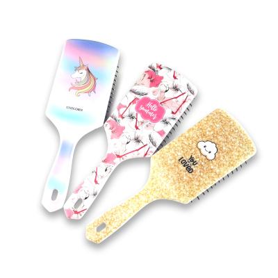 China Logo Massage Comb Home Personal Care Cushion Custom Oversized Hair Brush for sale