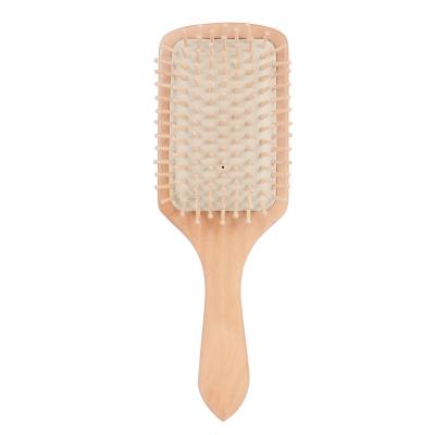 China Portable Customized LOGO Air Cushion Airbag Massager Hair Comb Eco-Friendly Large Square Wood Cushion Massage Smooth Hair Comb for sale