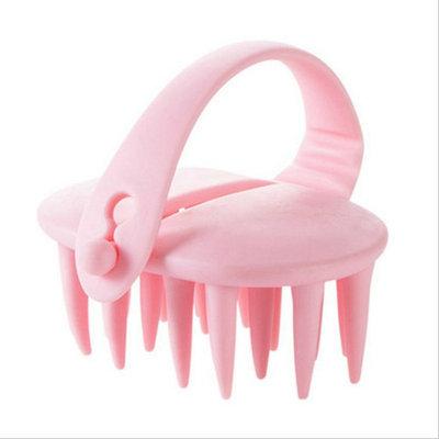 China Silicone Soft Clean Hair Dandruff Massage Bath Brush Hair Scalp Shampoo Brush Clean Shampoo Brush for sale