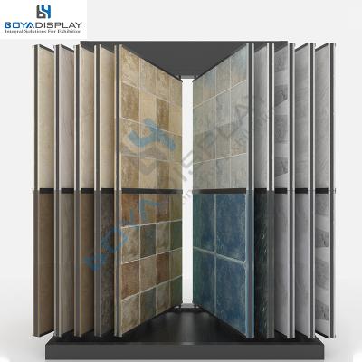 China New Type Durable Wholesale Granite Floor Marble Paging Metal Tile Hanging High Quality Display Rack for sale