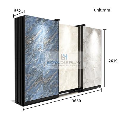 China Durable Boya Customized Original Factory Metal Push Pull Display Stand OEM/ODM For Tile for sale