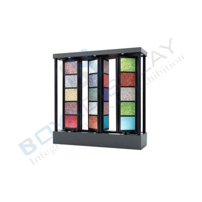 China Durable Stylish Mosaic Floor Ceramic Tile Display Stand Frame for sale