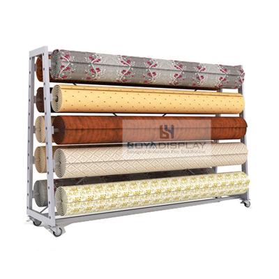 China Durable Boya Customized OEM/ODM Carpet Display Rack Factory Supply Direct Cover Rack for sale