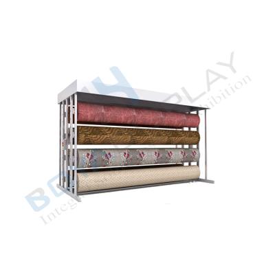 China Durable Customizable Fabric Cover Mat Sample Display Stand Holder Roll For Sale for sale