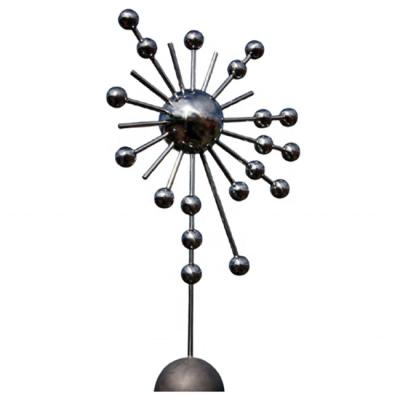 China Large Stainless Steel Sculpture Corrosion Resistance Ball Shape Abstract Sphere Sculpture Te koop