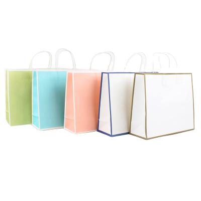 China On Sale New Type Recyclable and Biodegradable Portable Custom Gift Packaging Bag Logo Pattern Paper Shopping Bag Well Kraft Paper Bag for sale