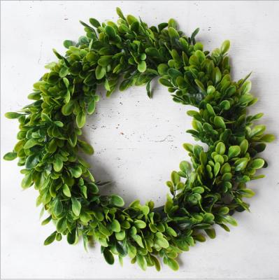 China Hot Touch Real Nature Handmade Artificial Green Leaves Weave For Home Wedding Decoration for sale