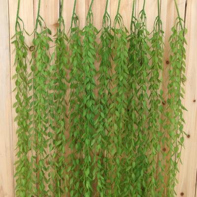 China Real Touch Nature 100cm Length Wall Hanging Plant Decoration Ivy Leaves Greenery Garland Fakes Artificial Ivy Vine For Wedding Garland for sale