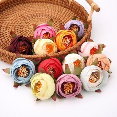 China Wholesale Main Flower Bouquet Real Touch Nature Snowflake Artificial Peonies Peonies Heads Ornament Background Wall Wedding Decoration for sale