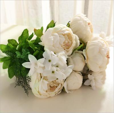 China Wholesale Real Touch Nature Bouquets Artificial Flower Peony for sale