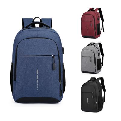 China With USB Customized Durable Large Capacity Laptop Bag Backpack Men's Oxford Business Waterproof USB Belt for sale