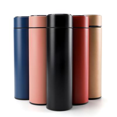 China Wholesale Customizable Temperature Display 500ml Stainless Steel Digital Display Thermos Flask for sale