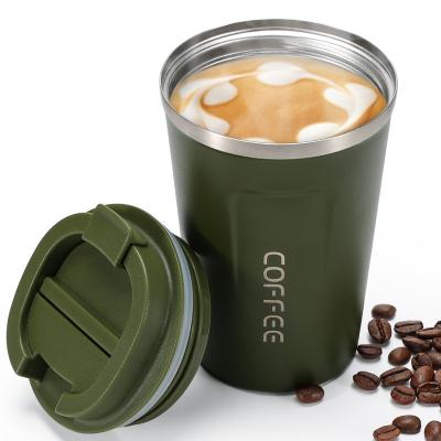 China 380ml 510ml Viable Custom Wholesale Custom Travel Stainless Steel Double Tumbler Wall Insulated Coffee Mugs for sale