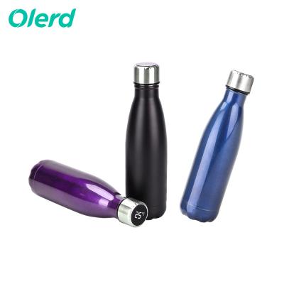 China Custom Smart LED Temperature Display 500ml Stainless Steel Thermos Bottle Temperature Display Thermos Flask for sale