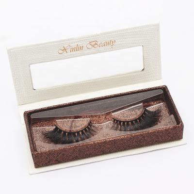 China 100% Custom Long Lasting Mink Eyelashes Pingdu 3D Mink Logo Fake Eyelash Packaging Box Custom Made Box for sale