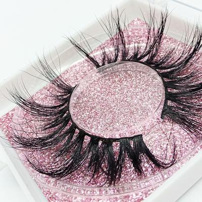 China Hot Sellers Hot Sellers Dramatic 27mm Lashes 25mm 26mm Lashes 5D Mink Fur Eyelash Strips Wholesale Long Lasting for sale