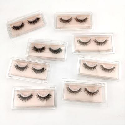 China Wholesale Luxury Reusable Silk Self Adhesive Eyelash 3D False Eyelashes Create Your Own Brand Fake False Eyelash for sale