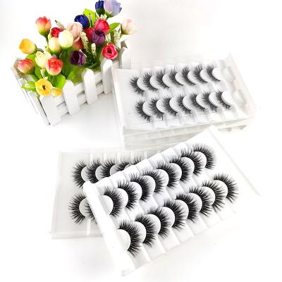 China Durable high quality13d wholesale whips 10 in 1 faux mink lash set strip lashes for sale