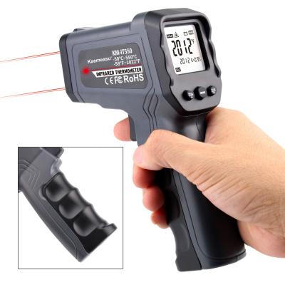 China Hot Selling Industry Temperature Gun Emissivity Can Be Set Dual Laser Temperature Testing Digital Thermometer KM-IT750 for sale