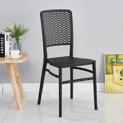 China Modern Nordic Leisure Plastic Home Plastic Thick Cafe Back Outdoor Chairs for sale