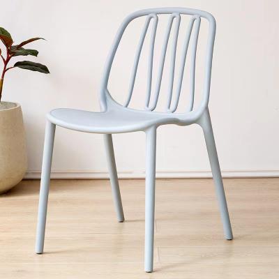 China Modern Plastic Home Backrest Chair Leisure Stool Multifunctional Dining Chair for sale