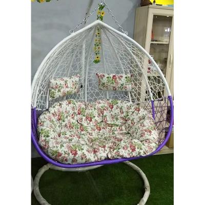 China Modern Outdoor Indoor Balcony Furniture Swing Chair Hanging Basket Rattan Chair for sale