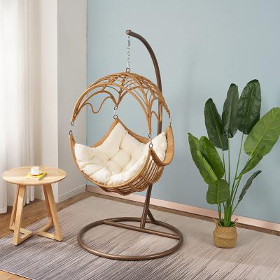 China Household Modern Indoor Balcony Rattan Room Hanging Swing Swing Chair for sale