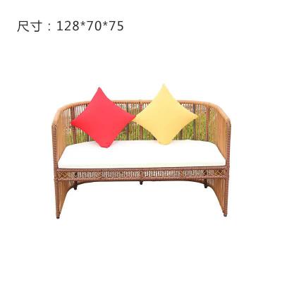 China Modern Outdoor Leisure Rattanly Woven Weaving Comfortable Wickered Sofa Furniture for sale