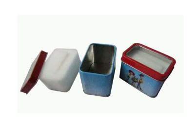 China Customized Metal Tin Box For Watch Package , Square Tin Storage Box for sale