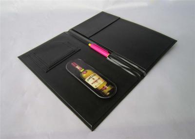 China Personalized Restaurant Menu Books / Holders With Pen Holder , Custom Menu Covers for sale