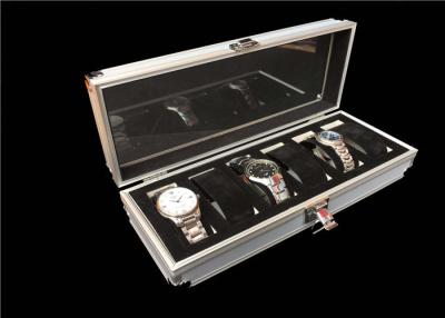 China Aluminum Transparent Packing Gift Boxes For Different Watches , Rectangle Shape for sale