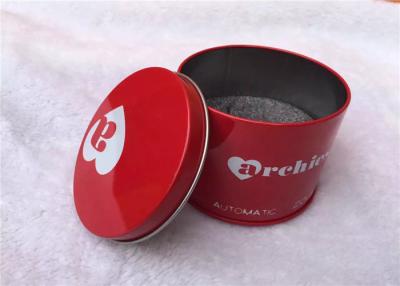 China Red Recycled Square Tin Containers With Lids , Matt Lamination Surface for sale