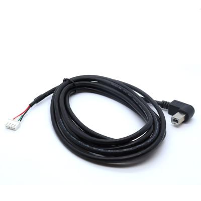 China Factory Wholesale Male COMPUTER 90 Degree Right Angle USB Type B To 4 Pin Printer Scanner Cable for sale