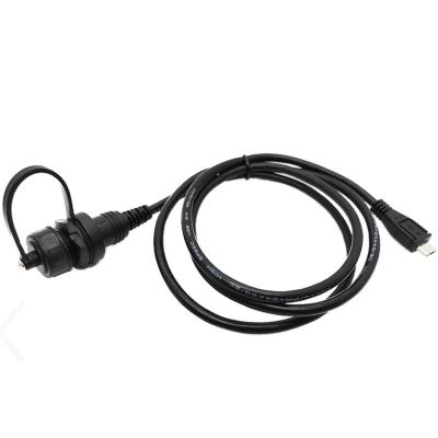 China MP3/MP4 Player USB Right Angle Waterproof Micro Cable OTG Data Cable 8V 2m 3m Flat Wire for sale