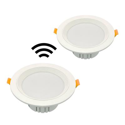 China Modern Microwave Radar Motion Sensor Led Recessed Ceiling Downlight Light 5W 7W 9W Bathroom Hotel Underground for sale