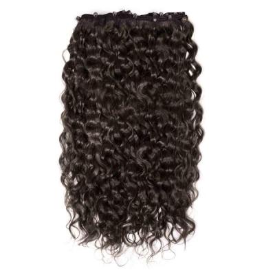 China 100% Pure Original Natural Virgin Peruvian Micro Beads Human Hair Double Drawn Hair Weft Hair Weft Extension for sale