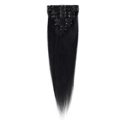 China Pure Original Natural Hair Silky Straight Remy Hair Clip In Hair Extension 100 Hair for sale