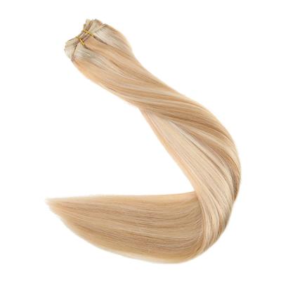 China Wholesale Virgin Brazilian Silky Straight Wave Cuticle Aligned Balayage Hair Weft for sale