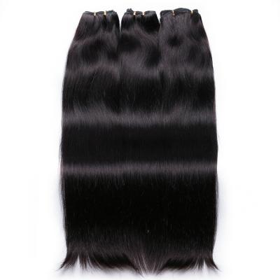 China Silky Straight Brazilian Virgin Hair 100% Cuticle Aligned Single Weft Hair Extensions for sale