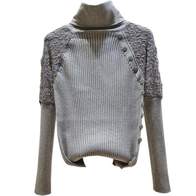 China Women's Anti-pilling Turtle Neck Wool Sweaters Tightly Knit Pullover Ladies Warm Sweater for sale